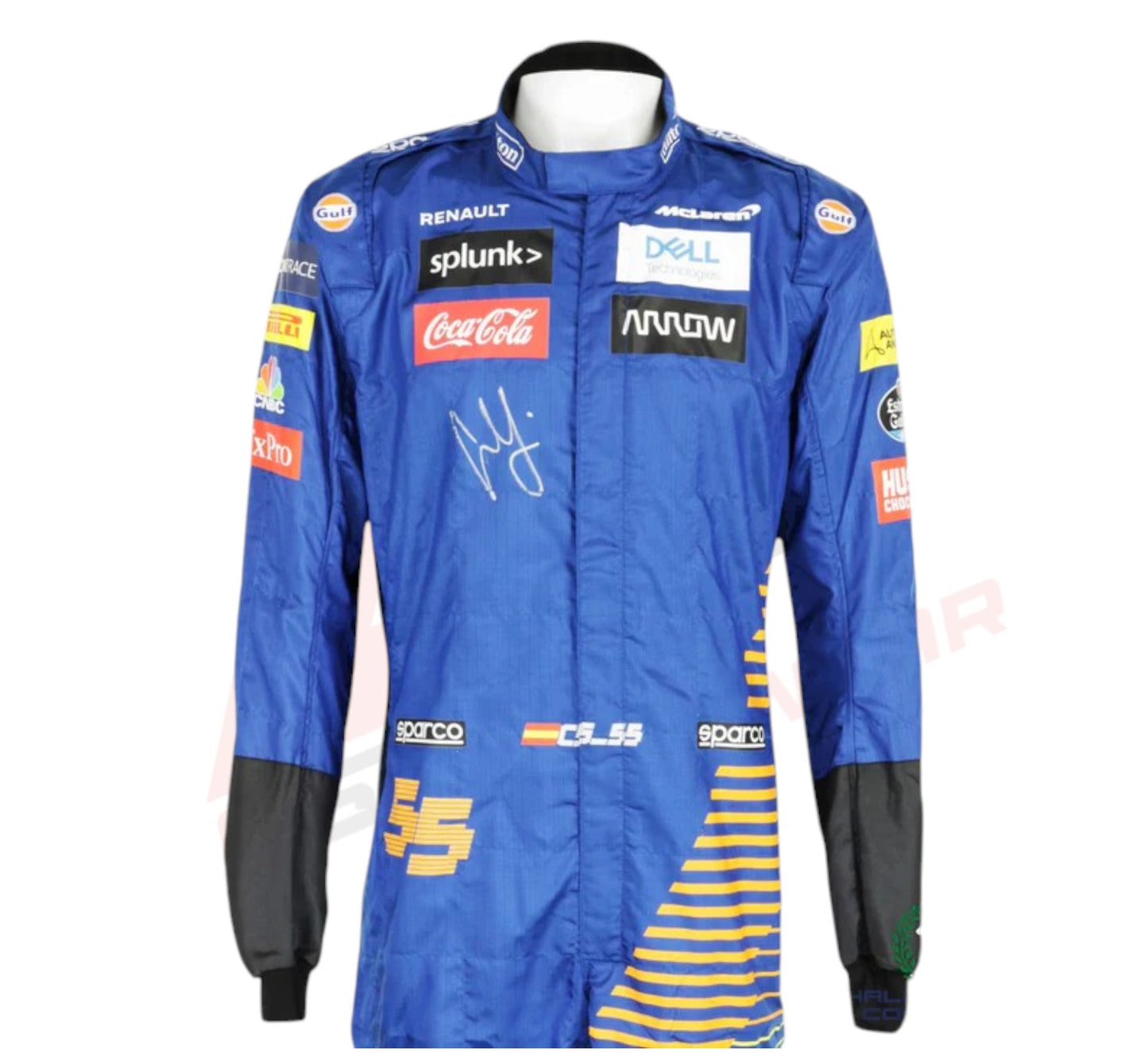 2020 Carlos Sainz Signed McLaren Promo Formula 1 Suit