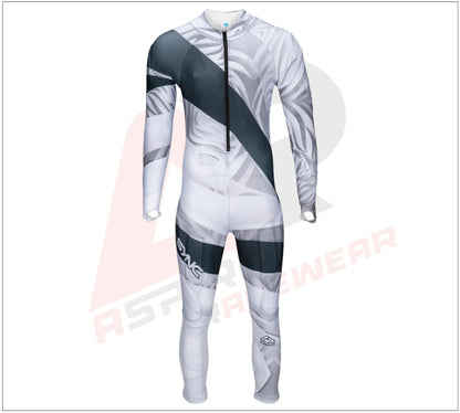 Tiger Adult Race Suit - White/Black