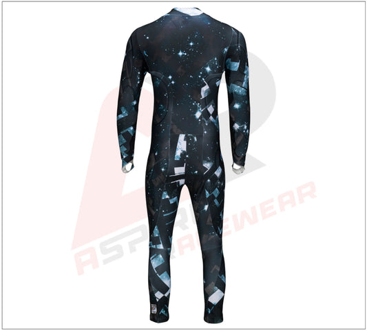 Stellar Adult Race Suit - Black/Turquoise