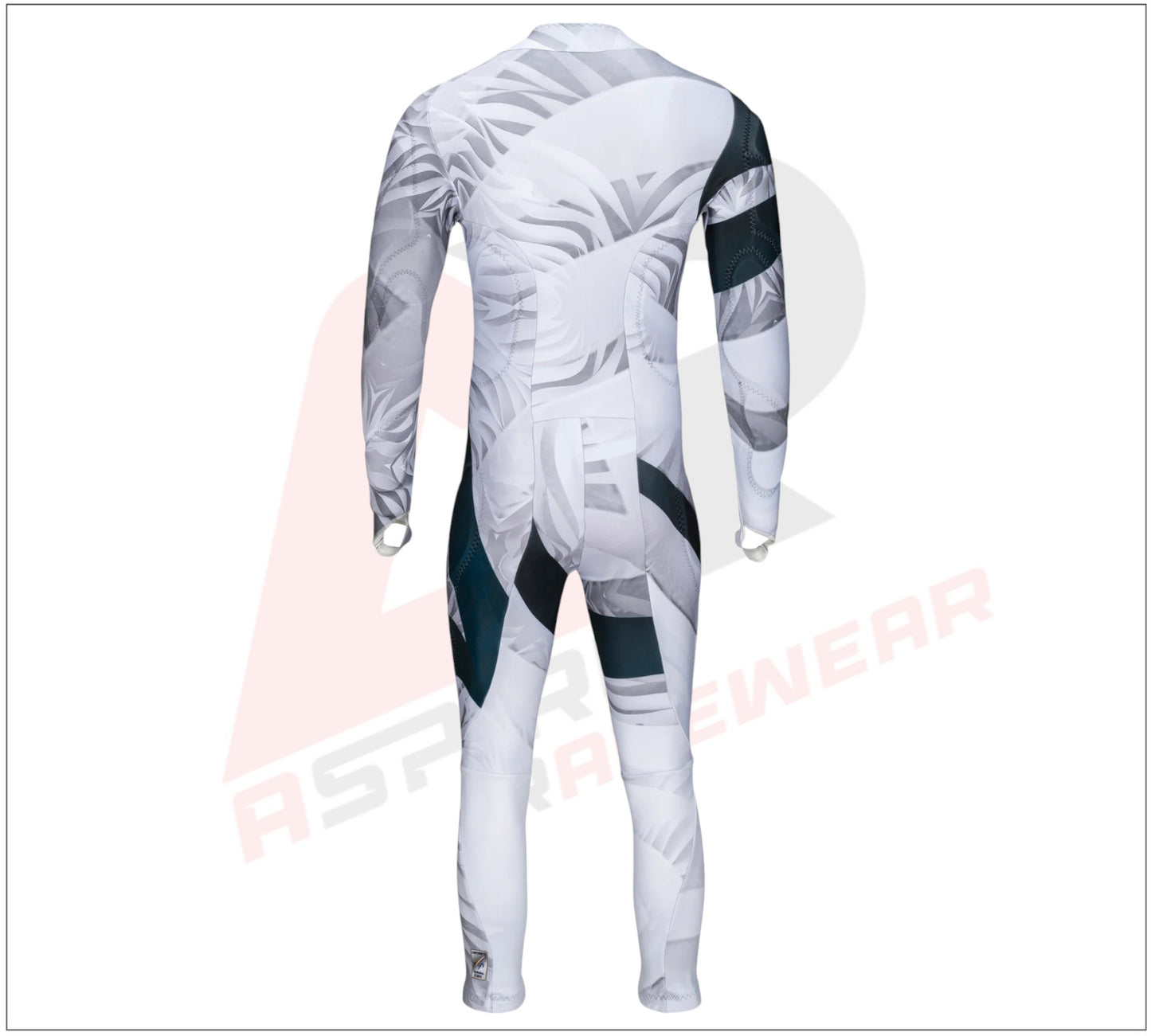 Tiger Adult Race Suit - White/Black