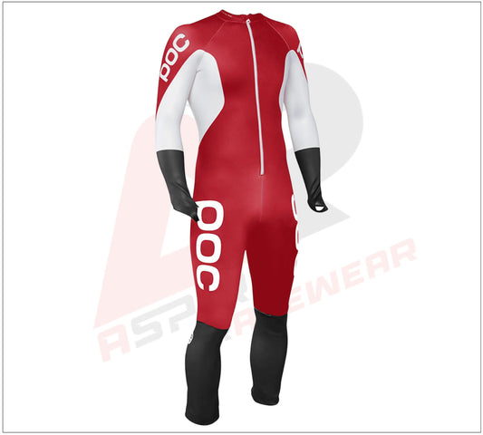 POC Skin GS Racing Suit Red White Black