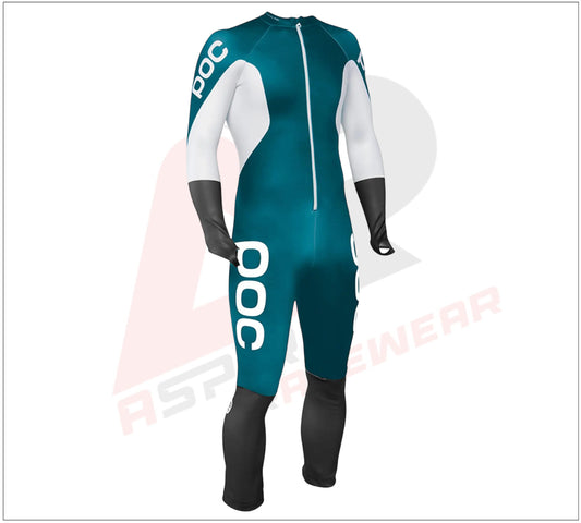 POC Skin GS Racing Suit Blue White Black