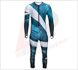 Tiger Adult Race Suit - Aqua/Blue