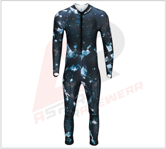 Stellar Adult Race Suit - Black/Turquoise