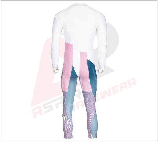 Sammi Adult Race Suit - White/Pink