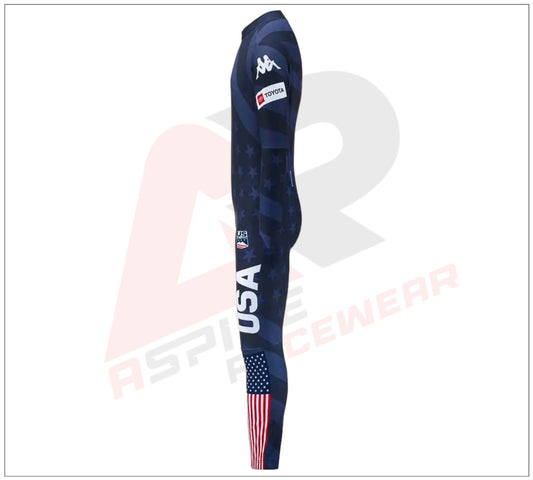 Kappa US Ski Team SL Race Suit – Blue USST