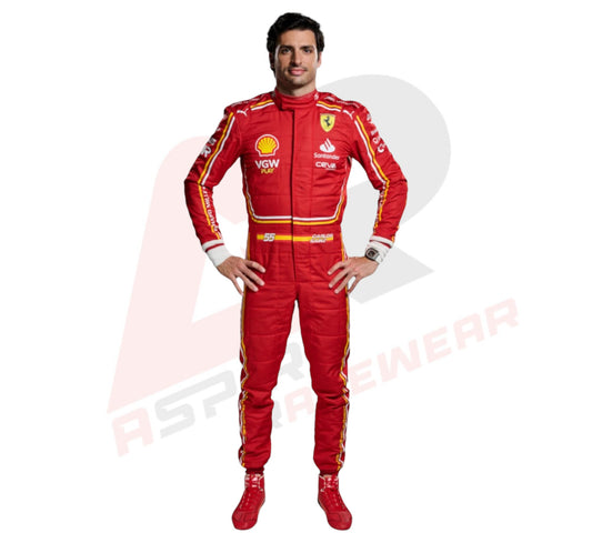 2024 Carlos Sainz Jr. Scuderia Ferrari Race suit New