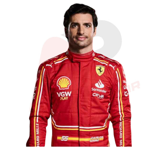 2024 Carlos Sainz Jr. Scuderia Ferrari Race suit New