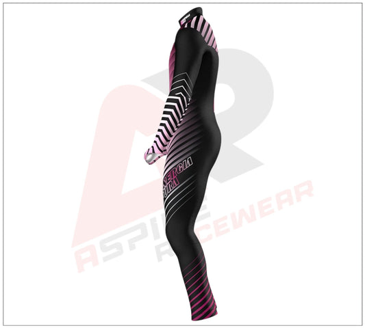 Energiapura Active ThermoSpeed Light Padded Race Suit - Black/Fuchsia