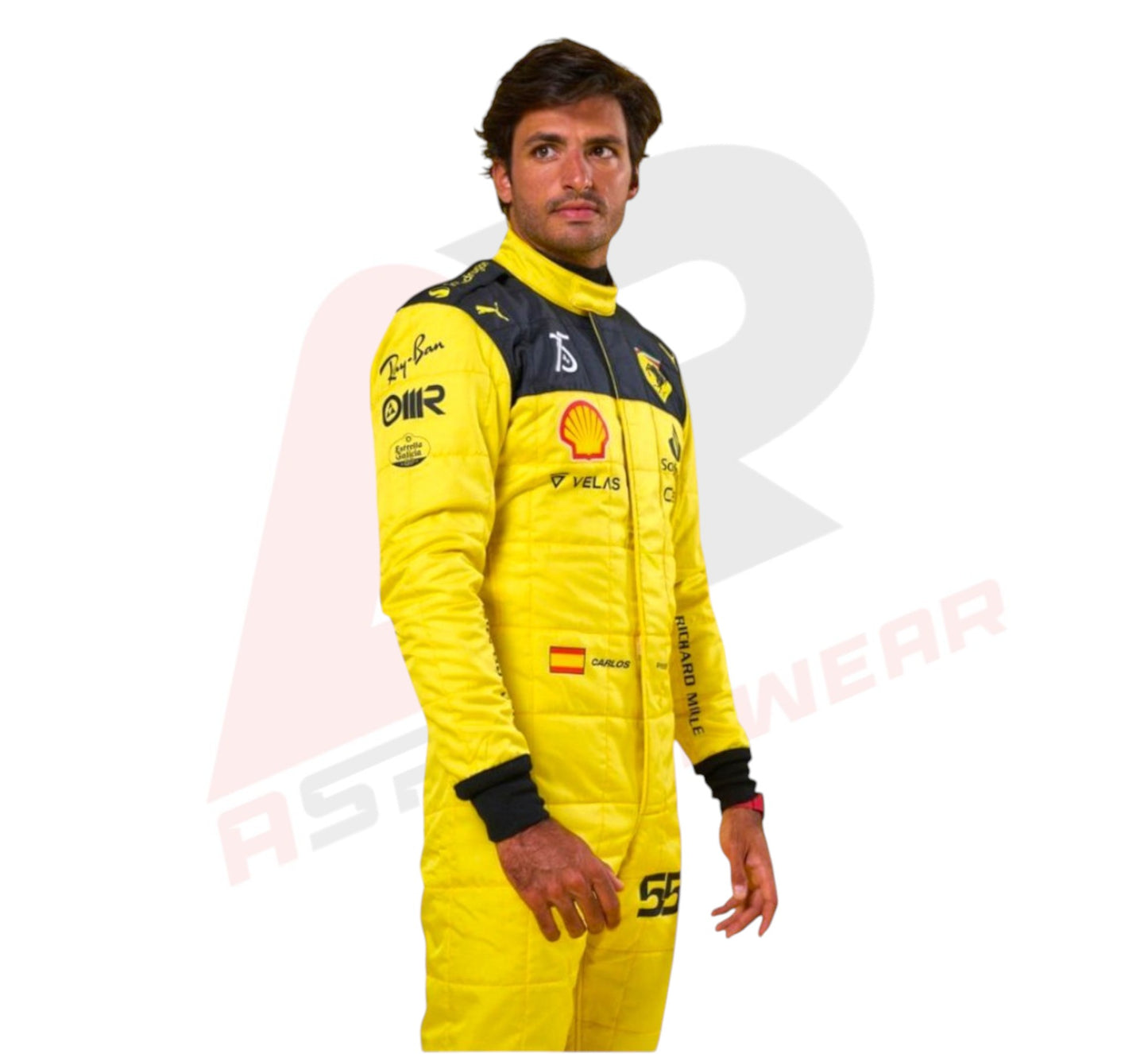 New 2022 Carlos Sainz Ferrari F1 Racing Suit - MONZA GP